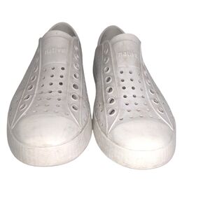 Native Light Gray Perforated Slip-Ons Women's Size 9 Some Stains